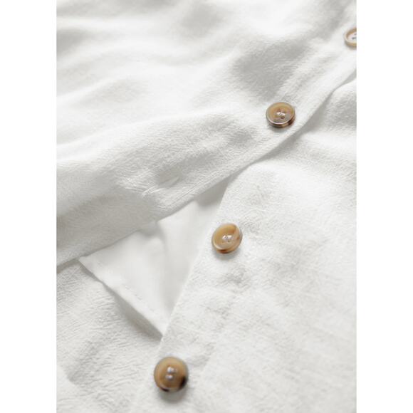 Darling Linen Plain Mini Dress - Picture 3 of 5